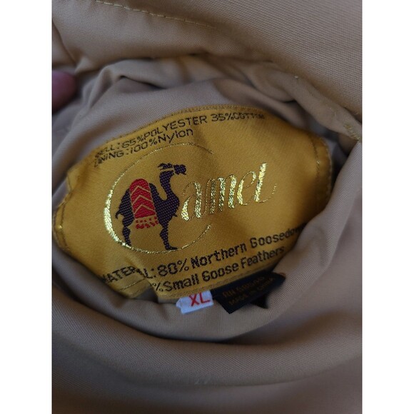 CAMEL Vintage Men's Reversible Brown/Tan Puffer Vest Sz XL Northern Goose Down - Picture 12 of 12